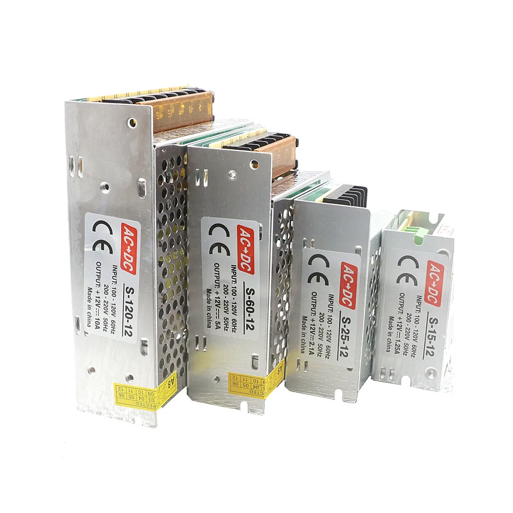 

Блок питания 12 В, 1 А, 2,1 А, 3 А, 5 А, 10 А, 15 А, 20 А, 30 А, 40 А, 50 А, 60 А