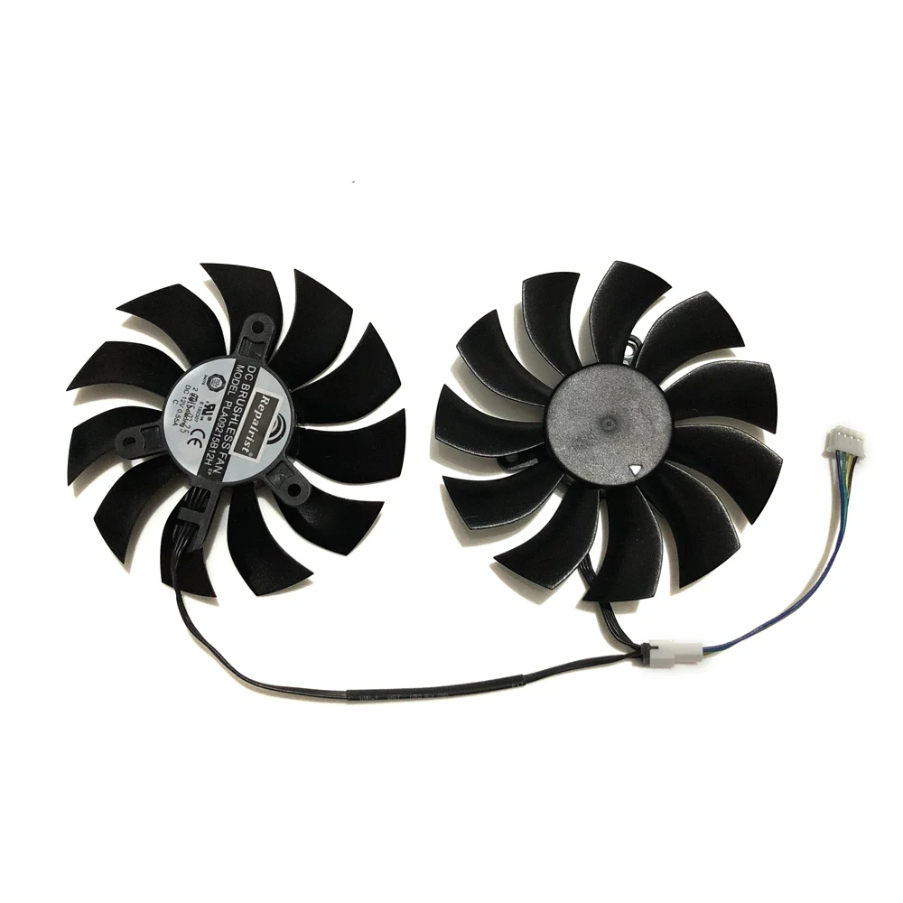 2 шт./компл. 4Pin 85 мм Диаметр 0.55A GTX 970/750Ti GPU Графика карты охладитель вентиляторы для