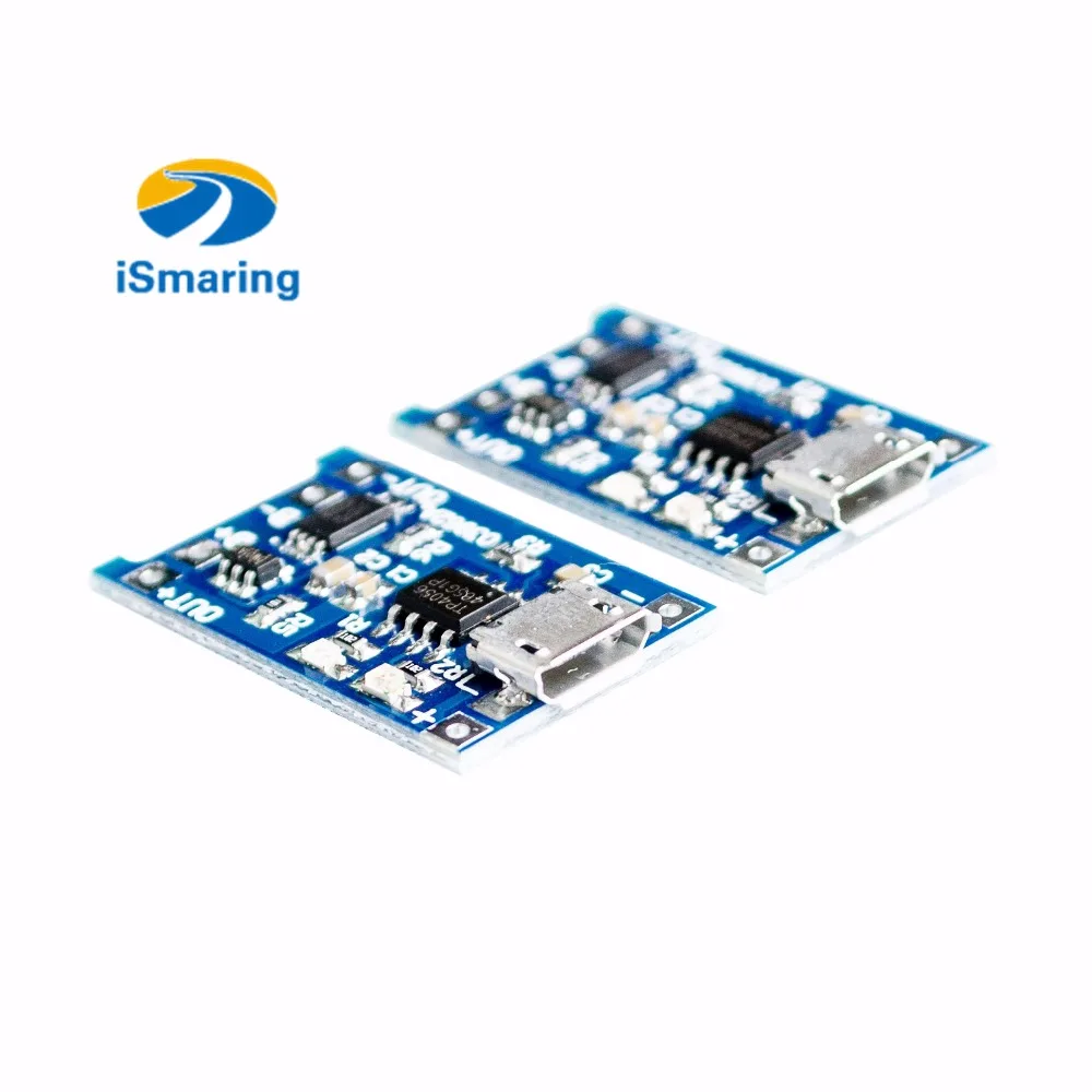 Официальная плата для зарядки литиевой батареи iSmaring 5 в Micro USB 1A 18650 с защитным