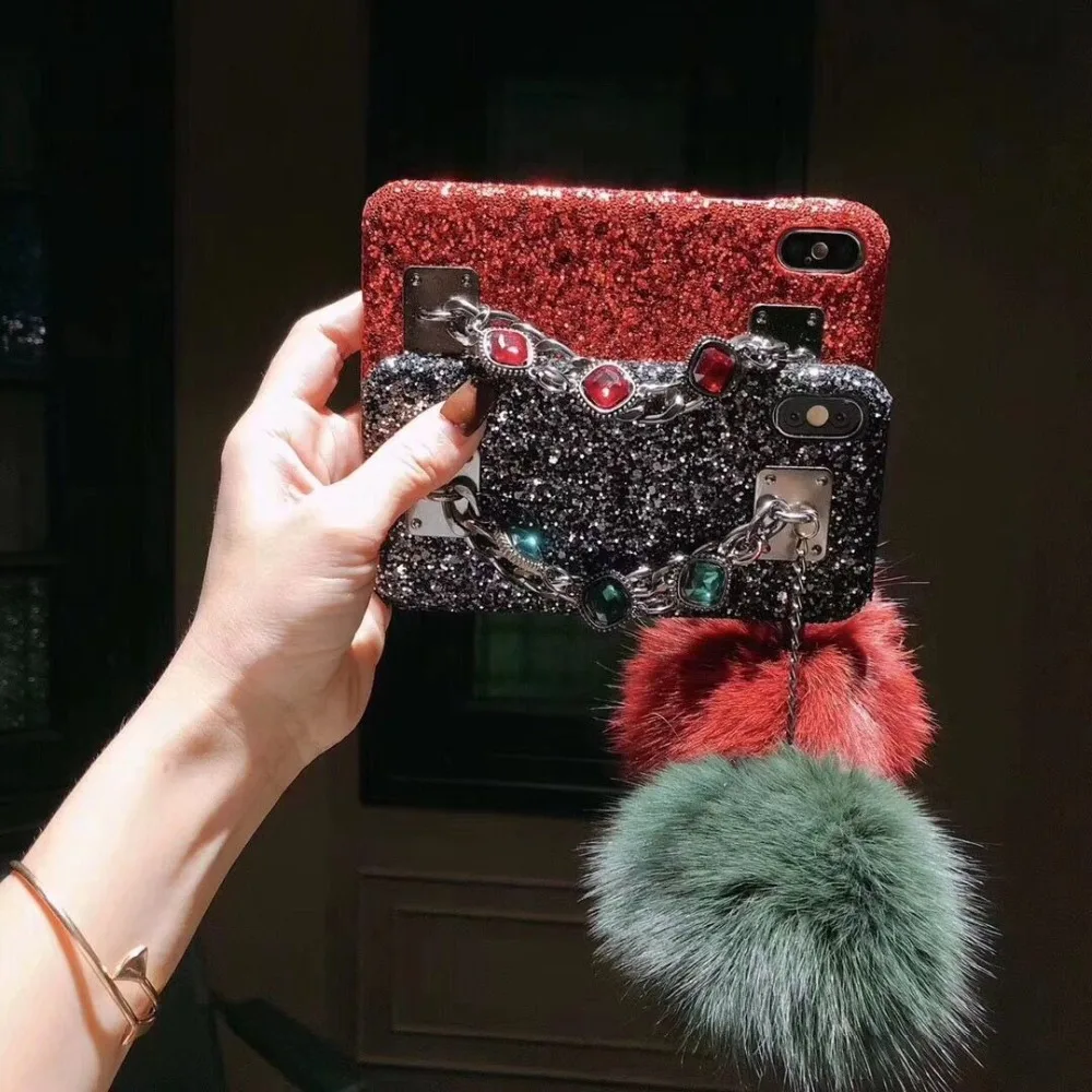 Hazy beauty For iPhone X XS Max XR Case Luxury Glitter Jewelled Pattern Phone Hard Cases iphone 6S 7 8 plus Back Cover |