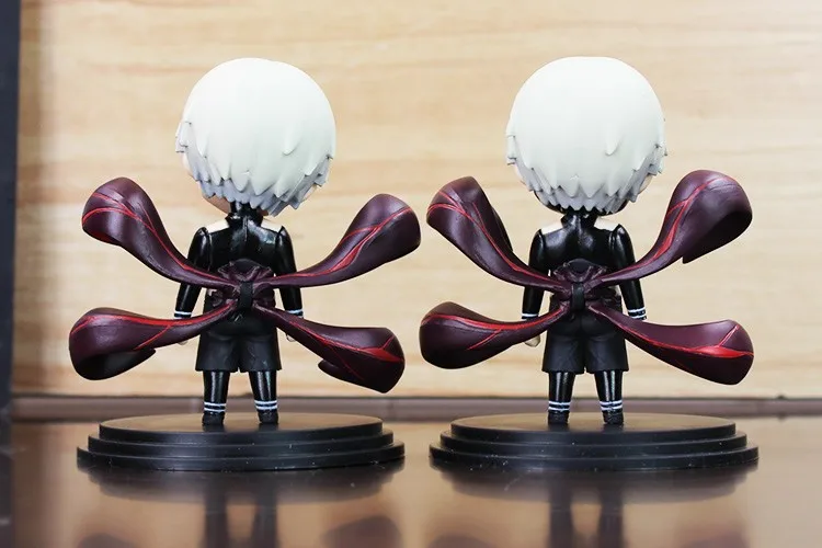 2 шт./лот аниме Токийский Гуль Kaneki Кен с маской фигурки кукол из ПВХ игрушки Q версия Коллекция игрушек 10 см отличный подарок