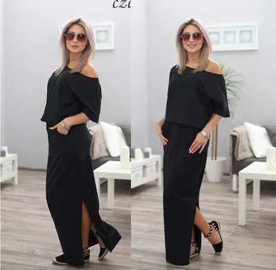 Летнее Повседневное платье для женщин 2020 черные синие розовые макси платья с