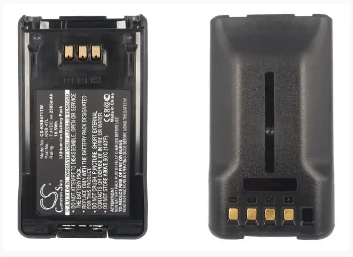 Cameron Sino 2500mAh батарея для KENWOOD NX-200 300 TK-2180 3180 3320 5220 5320 KNB-47L 48L двухсторонняя Радио батарея