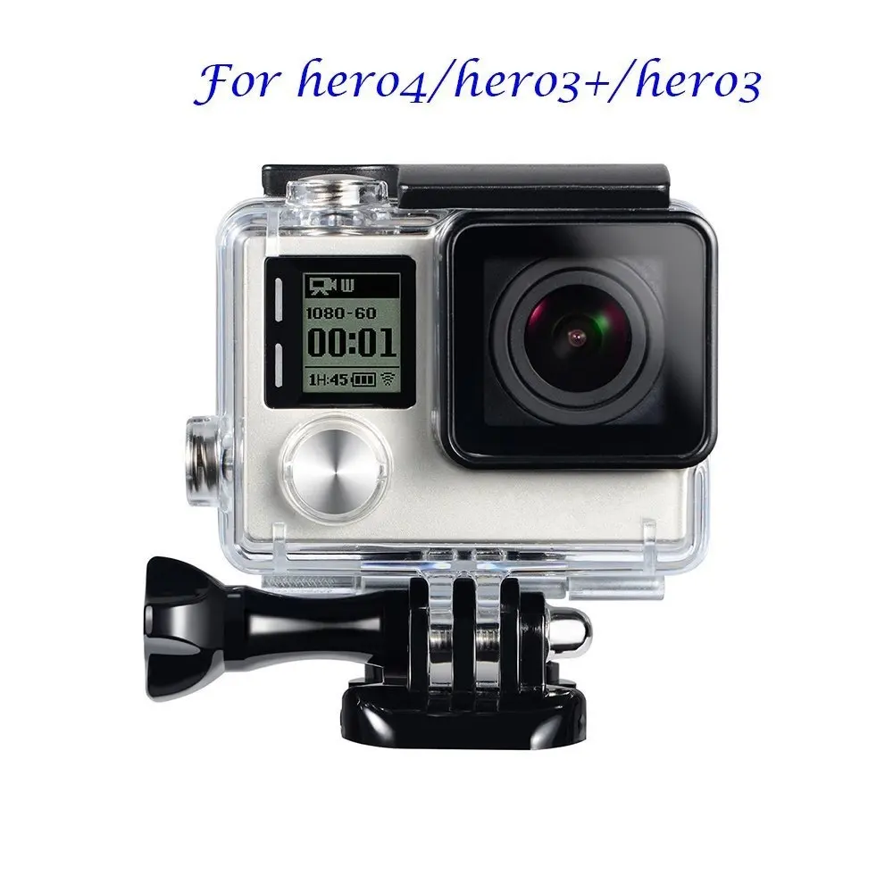 Водонепроницаемый защитный чехол для GoPro Hero 4 3 + Hero3 наружная Спортивная камера
