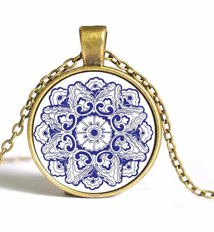 Горячее предложение новинка бронзовое покрытие синий и белый массивный