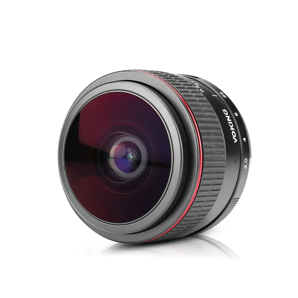 Объектив VOKING VK 6 5 мм f/2 0 Ultra Wide Ручной Рыбий глаз для Nikon Panasonic Olympus Micro Four Thirds