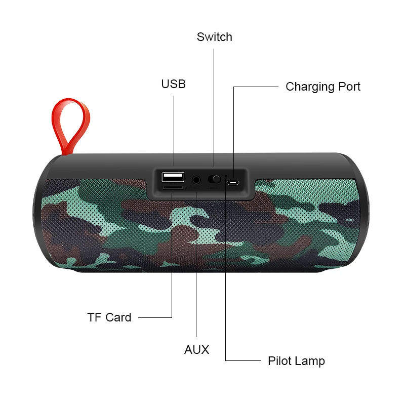 Портативная Bluetooth Колонка M & J Беспроводная мини для улицы поддержка TF карт FM