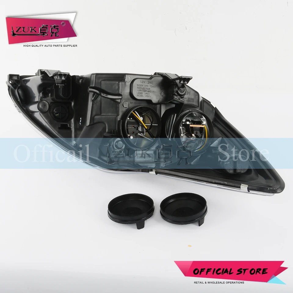 ZUK 2 шт. фара в сборе для Ford Focus MK2 2009 2010 2011 2012 2013 седан хэтчбек белый цвет Тип