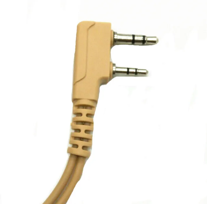 Желтый прямоугольный PTT Микрофон пустой остров наушники для Kenwood TK3107 baofeng BF888S UV5R