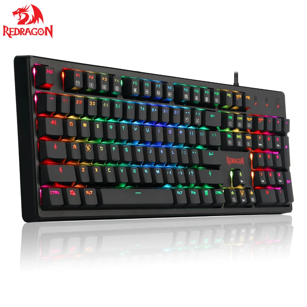 Новая Механическая игровая клавиатура Redragon K578 с коричневыми переключателями и RGB