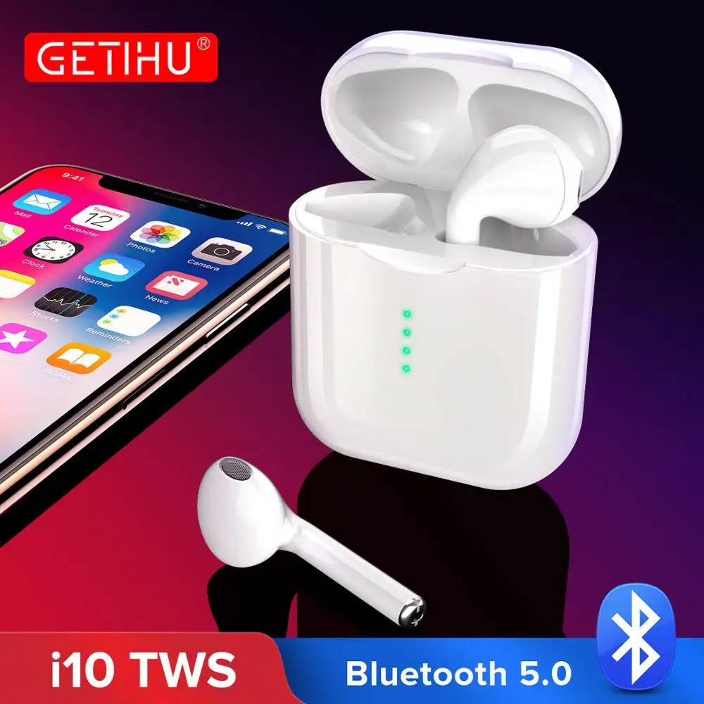 I10 i10S 1:1 TWS Bluetooth 5 0 наушники мини сенсорное управление телефон беспроводные