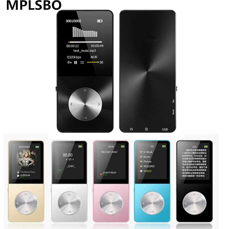 MPLSBO HIFI MP4 плеер 4 г 8 г 16 г все металлические Touch ключ MP3 языков небьющиеся царапинам часы Регистраторы электронная книга FM