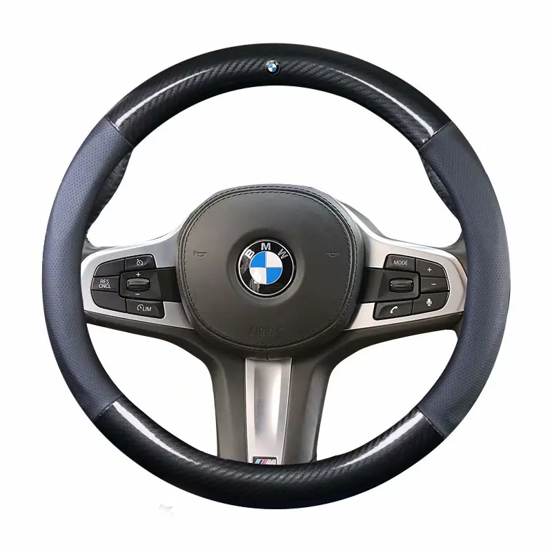Car Steering-wheels Cover 37 38cm 15&quot for BMW 1 2 3 4 5 6 7 Z Series E46 E90 E87 F20 F22 F45 F30 G20 E60 F10 G30 F01 G11 E89 |
