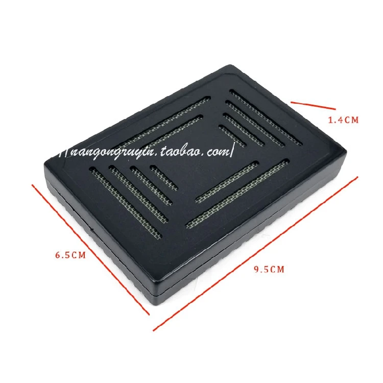 Черный Caddy сигары увлажнитель большой пенопласт прямоугольник акриловый для