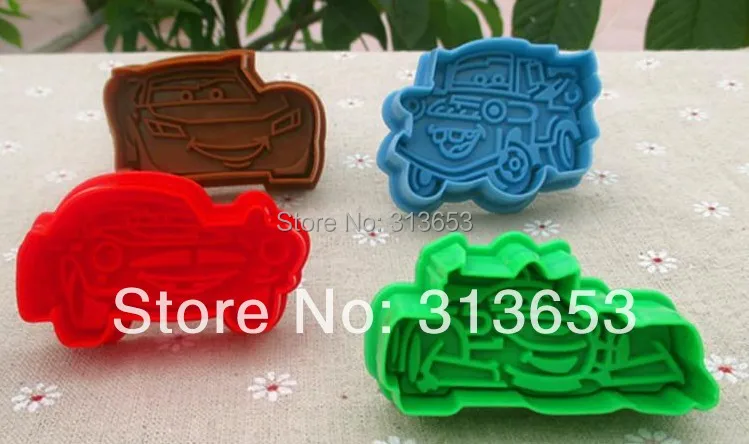 Новое поступление 8 шт./компл. автомобили штампы для печенья PLEX бисквит мастика