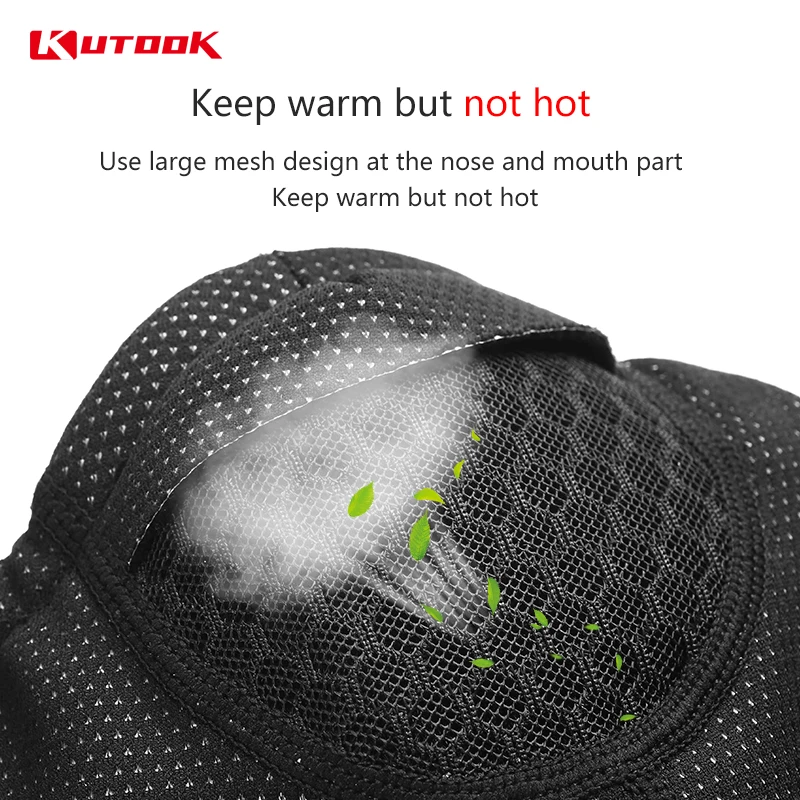 Kutake зимняя спортивная маска для лица грелка шеи головной убор велосипеда теплый