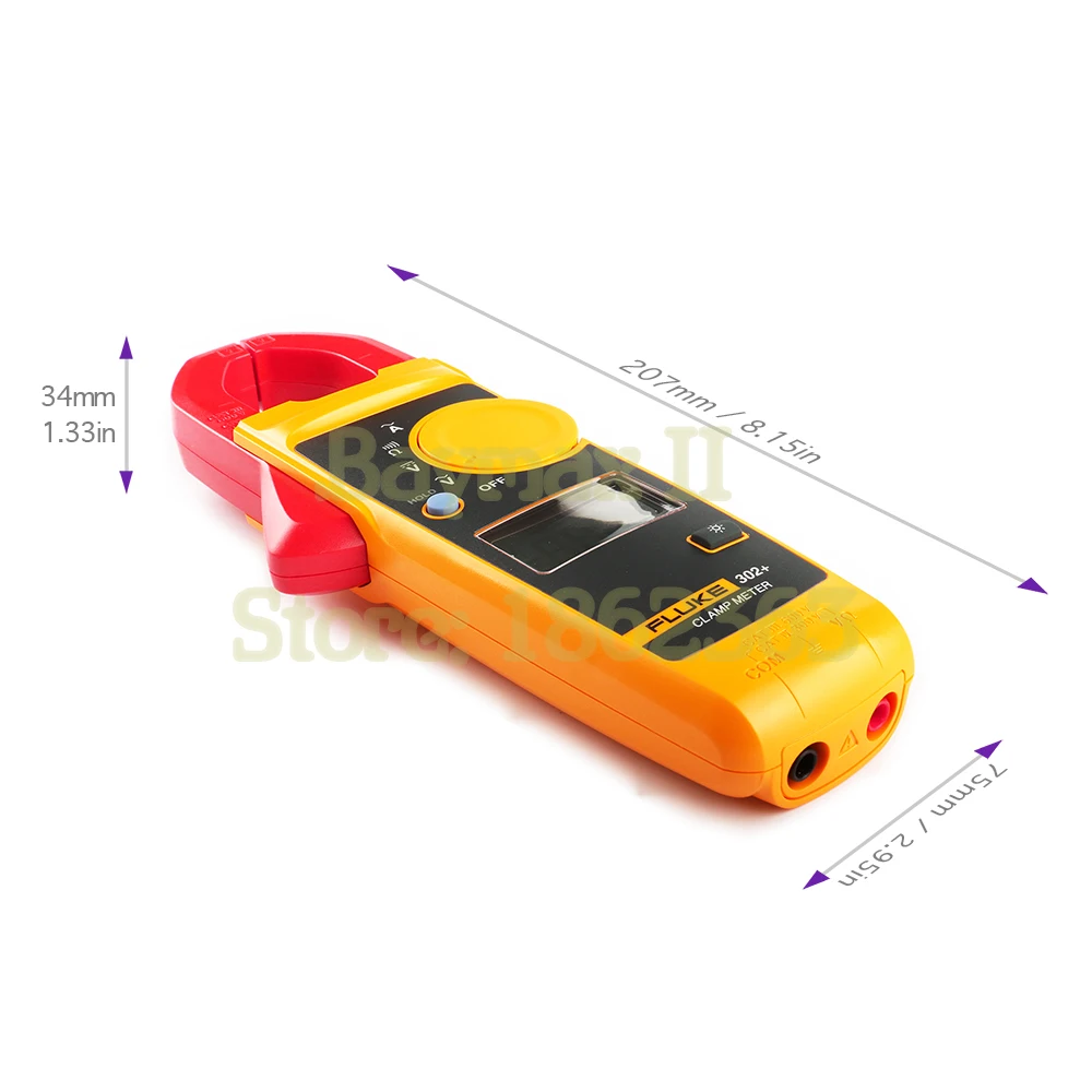 Fluke 302 + AC 400A цифровой измеритель напряжения переменного/постоянного тока с Омом