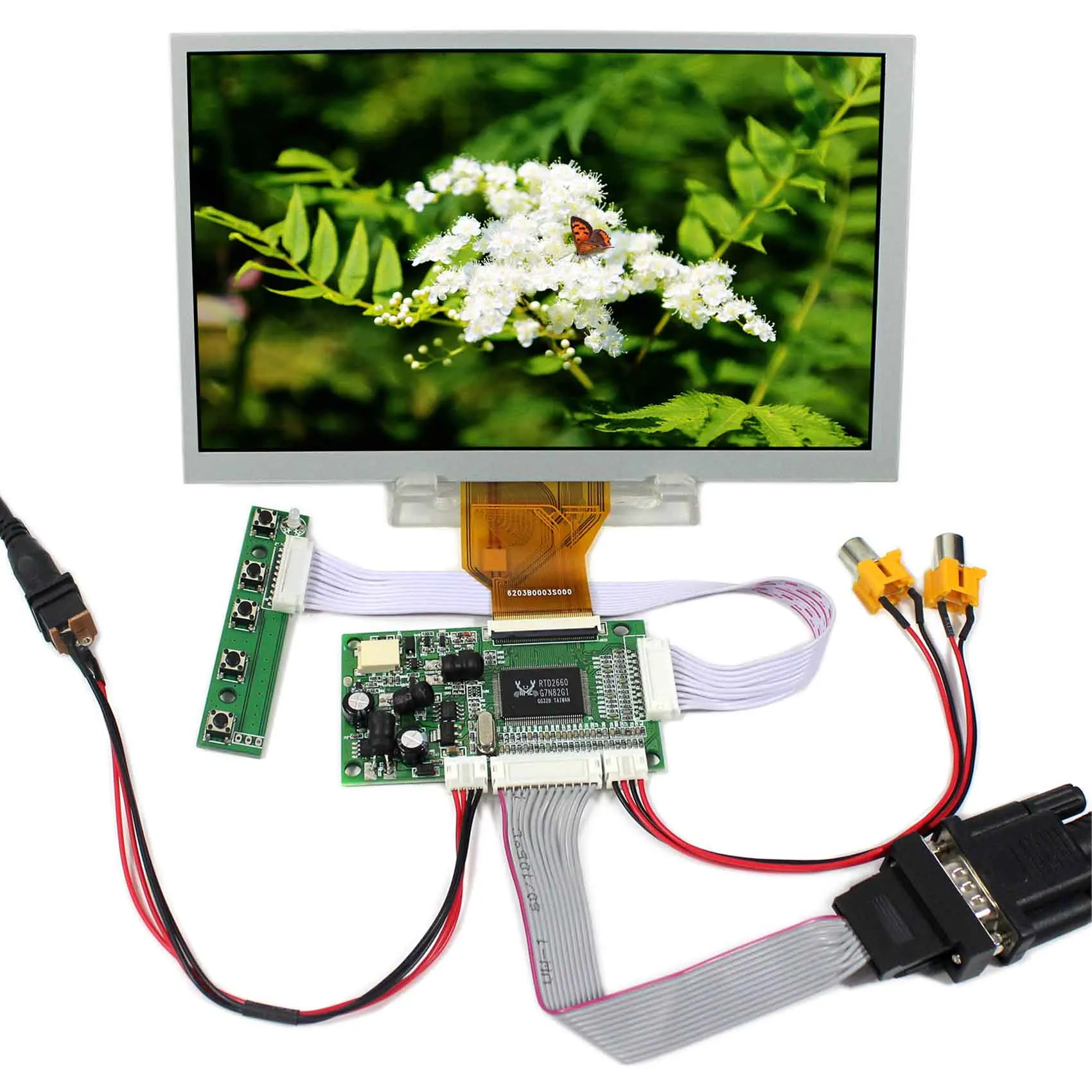 

8inch 800x480 tft lcd with vga,2av lcd controller board