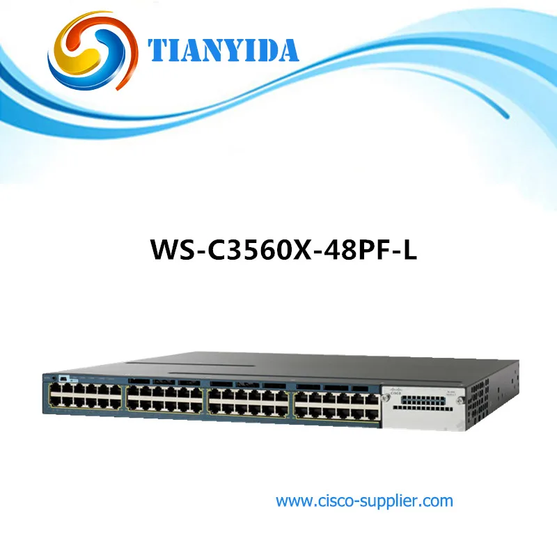 Новый WS C3560X 48PF L Catalyst серия коммутатор Ethernet 1000 Мбит/с 48 портов Full PoE LAN базовые