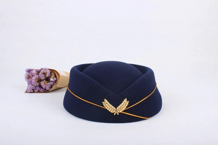 dark blue cap IZICFLY новая официальная деловая стюардная одежда для женщин костюмы офисные комплекты с юбкой стюардесса элегантная рабочая одежда большой размер - Цвет: dark blue cap