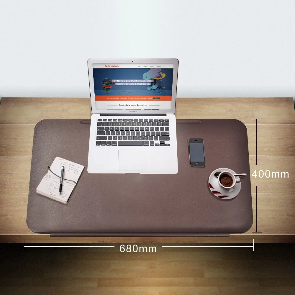 68x40cm Desk Pads TPU Mate Blotters with Fixation Lip Comfortable Writing Pad Keyboard Mat Mouse for Office&ampHome Brown | Компьютеры и
