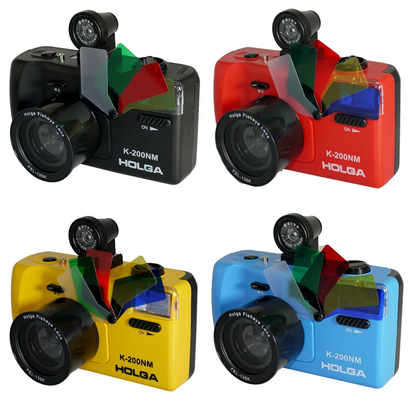 Holga K200NM/FEL/FV + объектив рыбий глаз FEL 135K & finder Set Lomo K 200NM Film Camera 4 цвета|camera module|camera