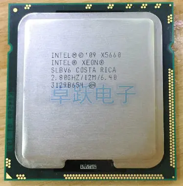 Оригинальный процессор Intel Xeon X5660 2 8 ГГц шесть ядер 12 м LGA 1366 серверный Рабочий