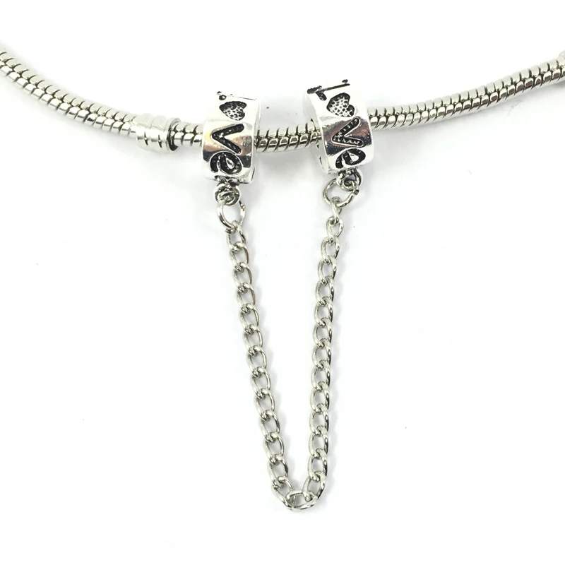 Модные зажимы-цепочки для влюбленных замки стопоры бусины подходят браслетов и |