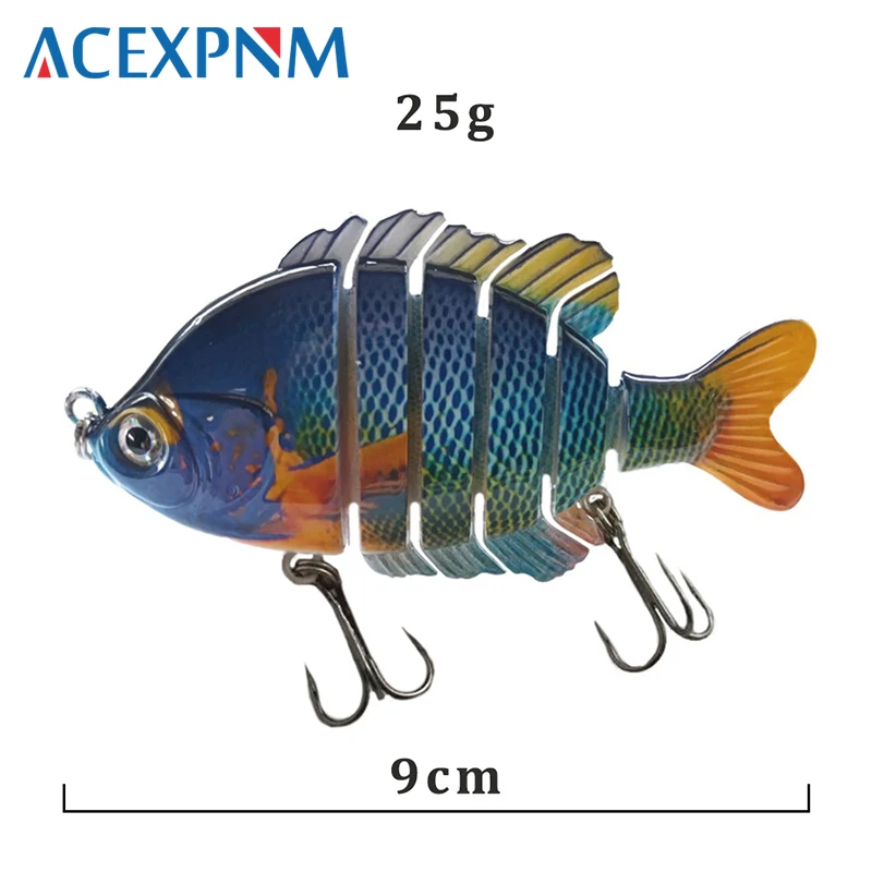 Top Water многосекционная 6 сегментная приманка для окуня Panfish жесткая рыболовная