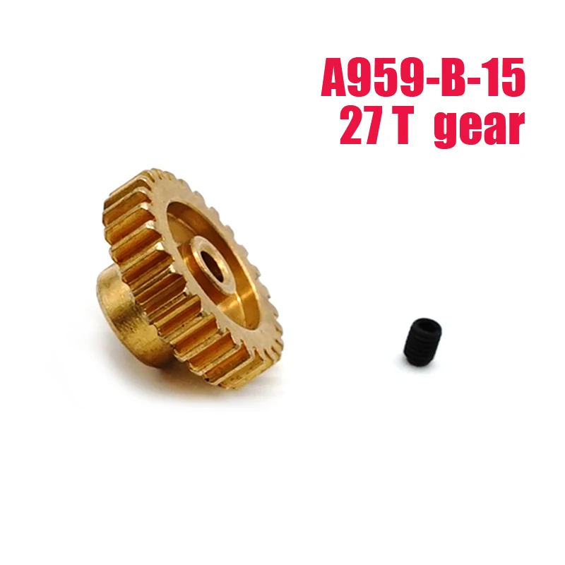 Металлические моторные шестерни 27T Золотой для WLtoys A959 B 15 A969 540 мотор RC