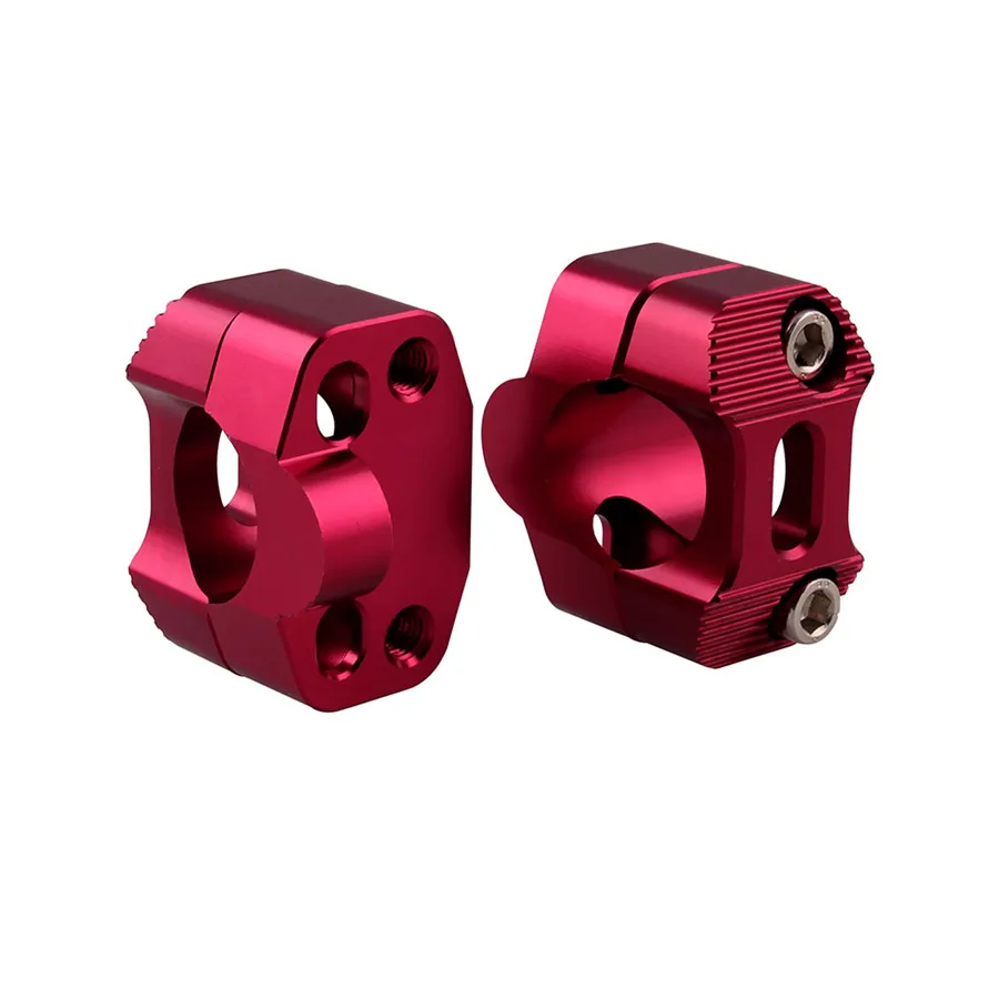 

Red Motorcycle 28mm Bar Clamps For EXC YZF CRF KLX Dirt Pit Bike Handle bar