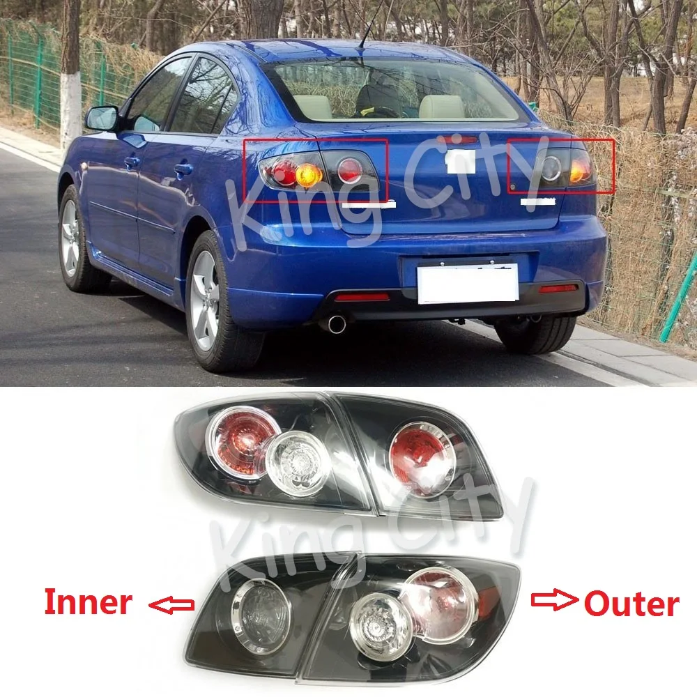 CAPQX для Mazda 3 M3 1,6 хэтчбек/2,0 Седан 2008 2009 задний светильник Taillamp Предупреждение светильник задний налобный фонарь