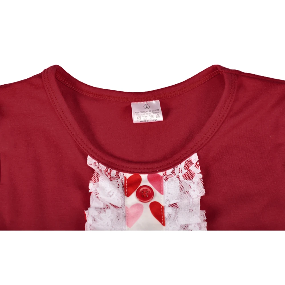 2018 Valentine Princess Boutique Kids Top and Pant Children Clothing Sets Pink lOVE Heart Baby Outfits Match Headband2GK712-022 |