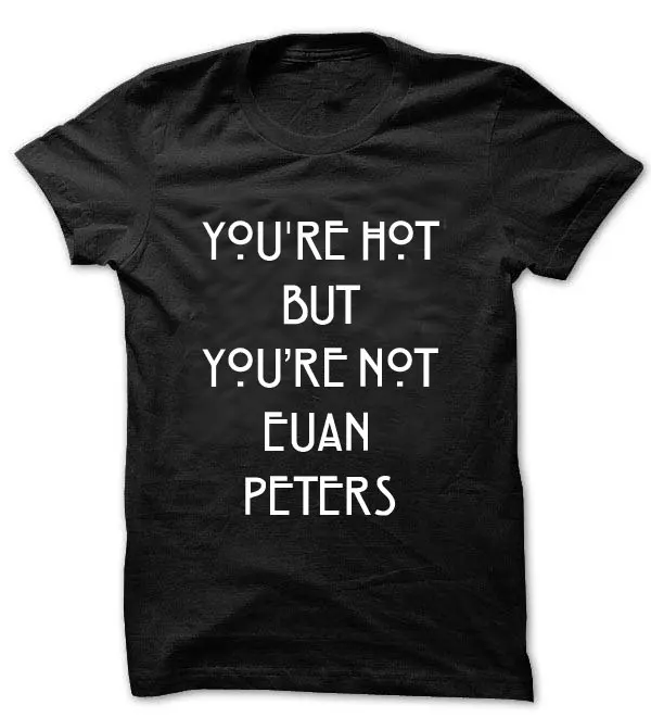 Футболка с надписью You're HOT но Not Evan футболка принтом питers Tumblr ужас модная