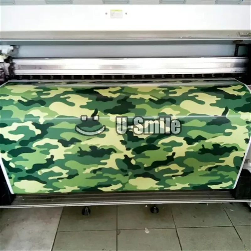 Элитная зеленая камуфляжная виниловая пленка Военная Зеленая городская