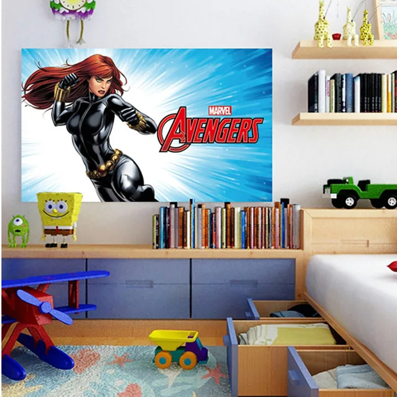 Топ 14 различных 60*100 см 3D мультфильм Супер Герой Мстители Marvel настенный стикер