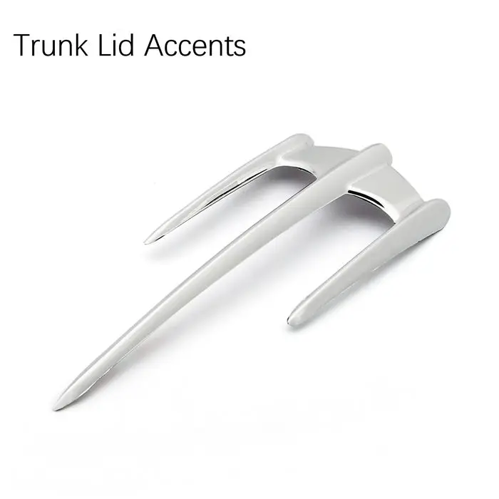 Trunk Lid Accents Artudatech хромированный обтекатель для Goldwing наборы для Honda GL1800 2001-2011 зеркальный задний акцент наконечник крыла аксессуары - Цвет: Trunk Lid Accents