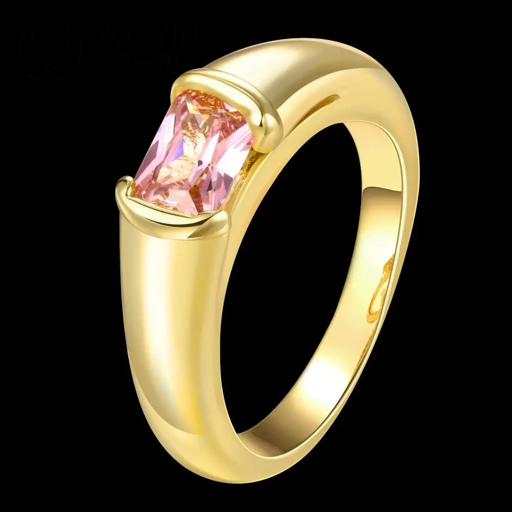 R184-B-8 Factory Price New Fashion Style Jewelry Nickle Free Antiallergic 18K Gold Plated zircon Ring | Украшения и аксессуары