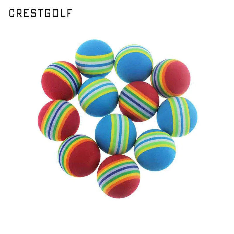 CRESTGOLF 50pcs Per Pack Rainbow PU Foam Golf Practice Balls Sponge Balls Training Aid Swing Backyard Golf Balls
CRESTGOLF 50pcs Per Pack Rainbow PU Foam Golf Practice Balls Sponge Balls Training Aid Swing Backyard Golf Balls