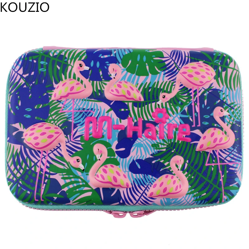 Пенал Фламинго estuche kawaii papelaria criativa okul kalem kutusu etui pennen piurnik kotak pensil милый большой
