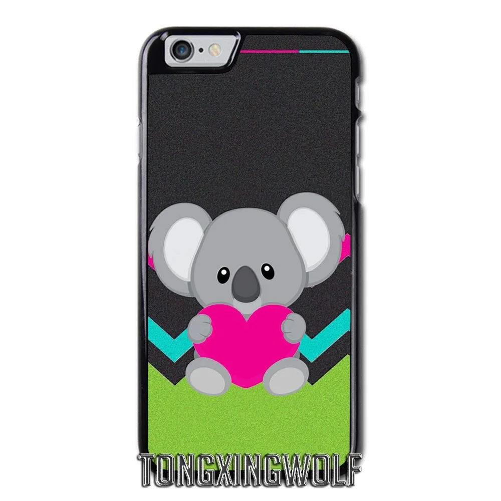 Милый коала чехол для iPhone 4S 5S SE 6 S 7 8 XR XS Max samsung Note 9 S5 S6 S7 край S8 S9 S10 рlus