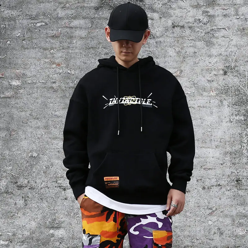 Толстовка с капюшоном в стиле хип хоп Мужская Уличная толстовка принтом глаза