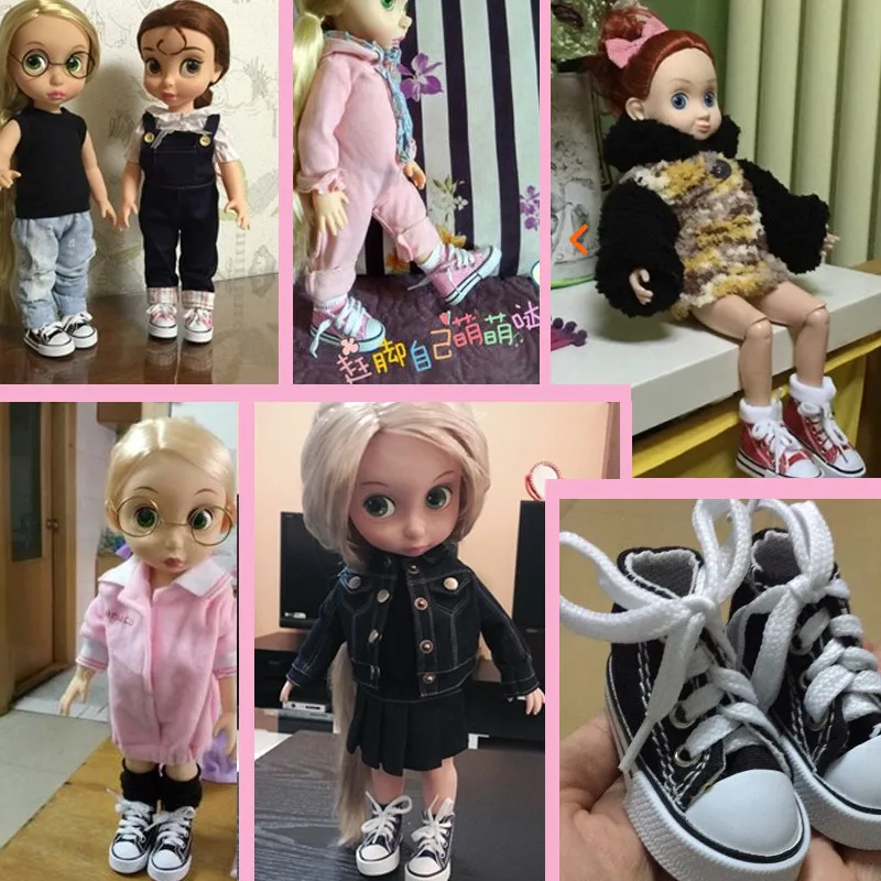 7,5 см волшебные наклейки холщовые кроссовки обувь для куклы 1/3 1/4 BJD& 16 дюймов кукла Шэрон аксессуары для кукол