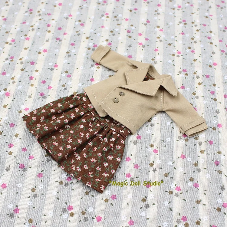 [MG276] 2018 горячая Распродажа Одежда для кукол Neoblythe # комплект из куртки и Платья с