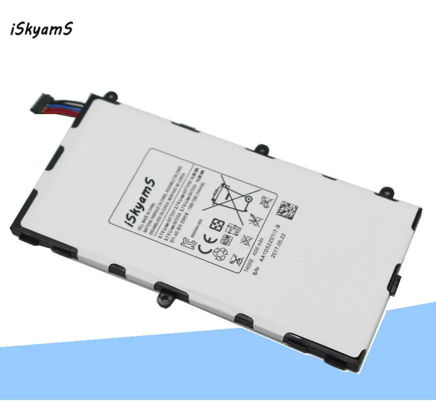 1x4000 мА/ч T4000E запасная батарея для Samsung Galaxy Tab Tablet 3 7 0 T211 T210 T215 T210R T217A SM T2105 P3210
