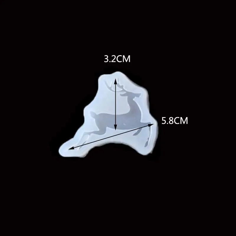 1 шт. олень и рога жидкий силикон Expoxy прессформы смолы ювелирные изделия УФ кулон