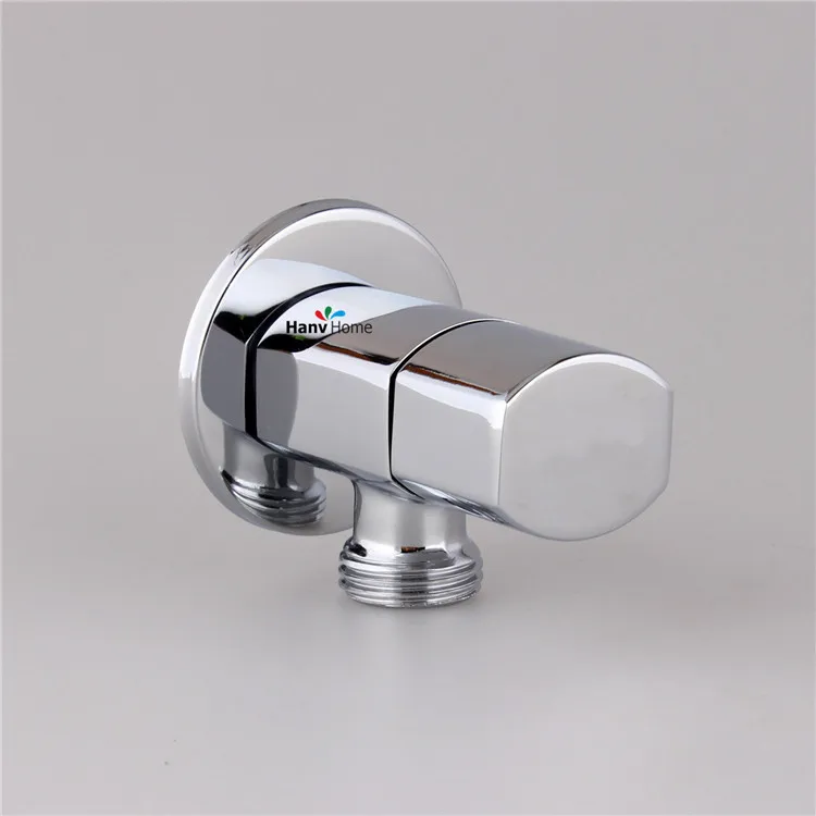 1 шт. хромированная отделка из твердой латуни 1/2 дюйма наружный x Угловой запорный