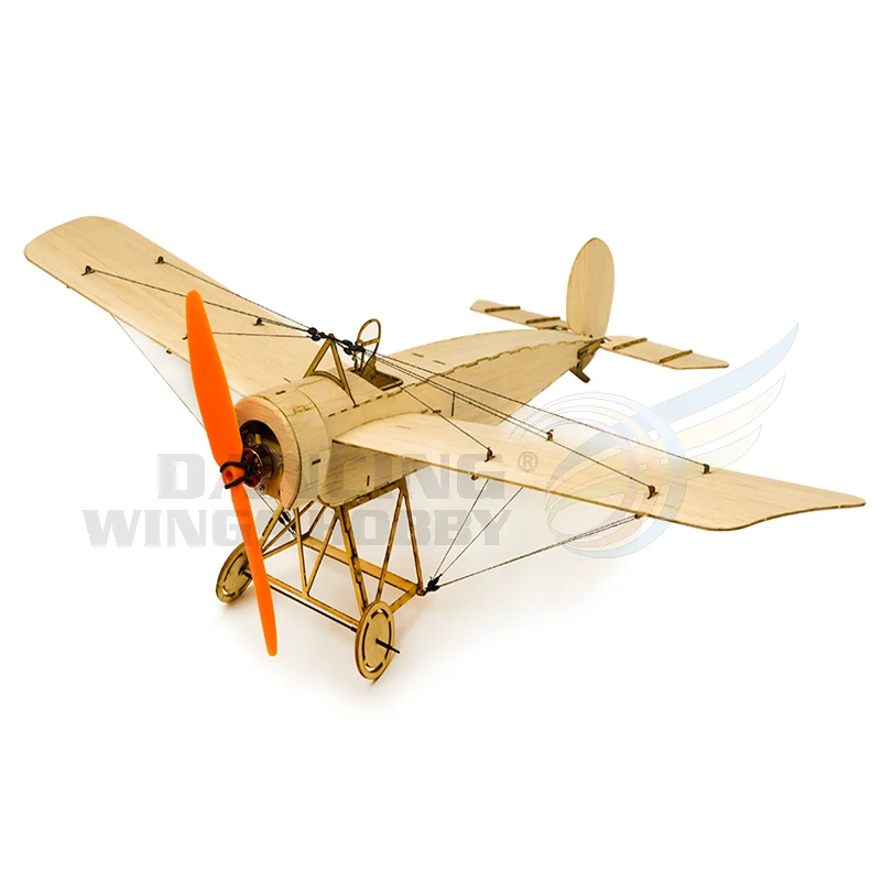 

Micro Balsawood Airplane Kit Fokker-E Aircraft Model 420mm Wingspan Electric Remote Control Aeroplane for Indoor Park Fly K8