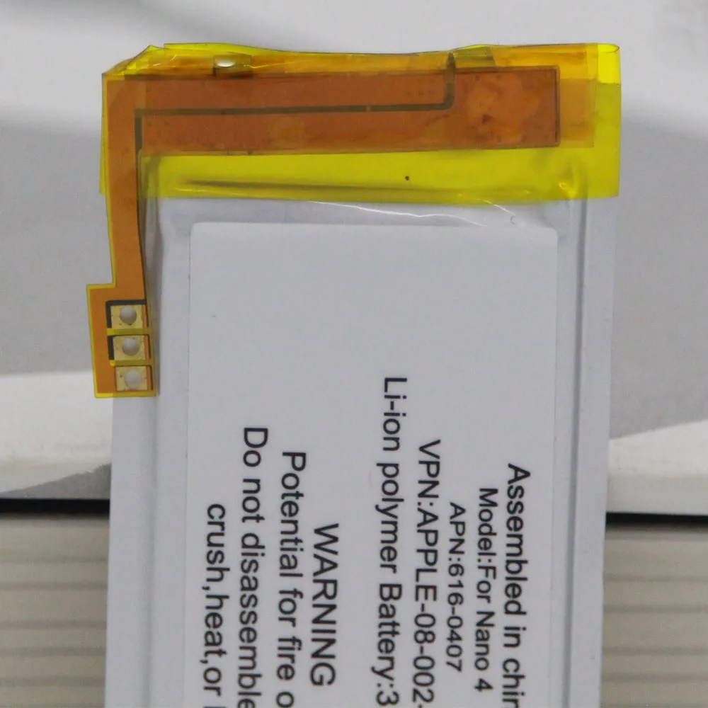 Замена литий ионной полимерной батареи ISUNOO 20 шт./лот 3 7 в для iPod Nano 4 го