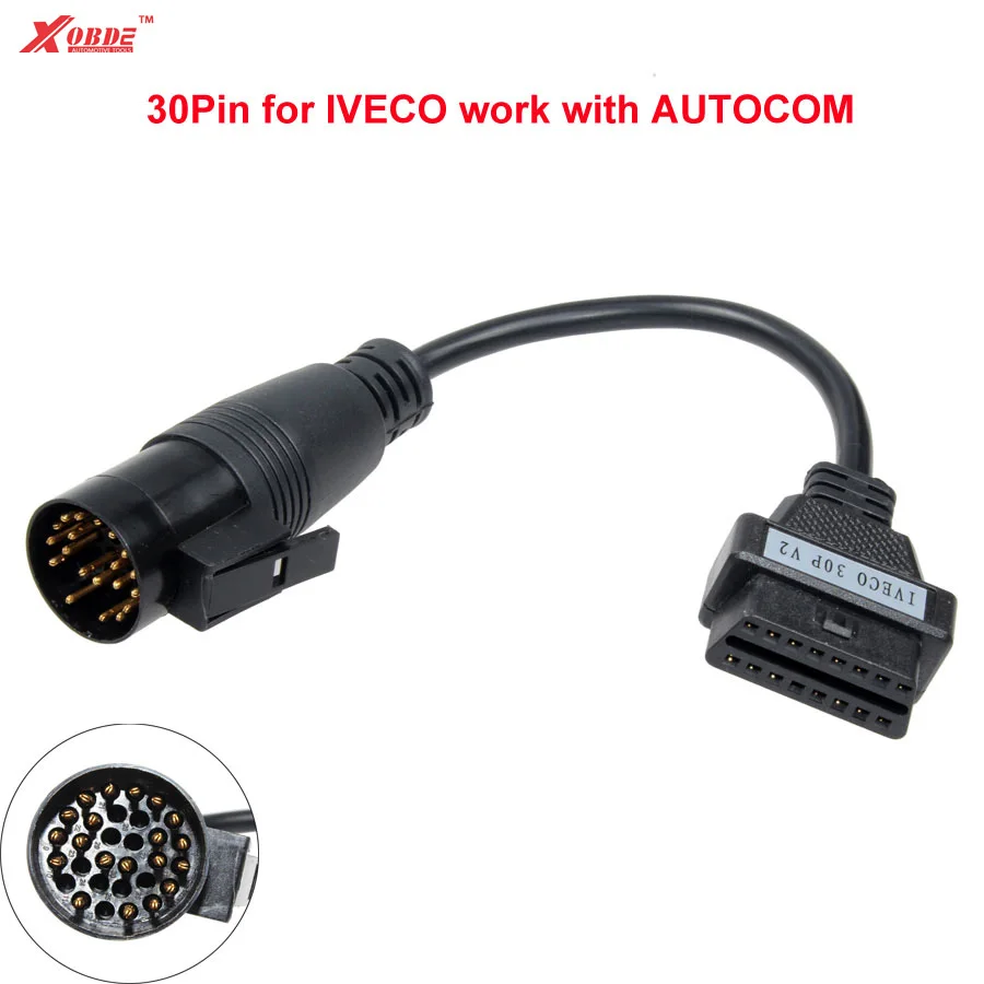 30 контактный кабель преобразователя для IVECO работа с авто coms CDP Delphis TCS Multidiag